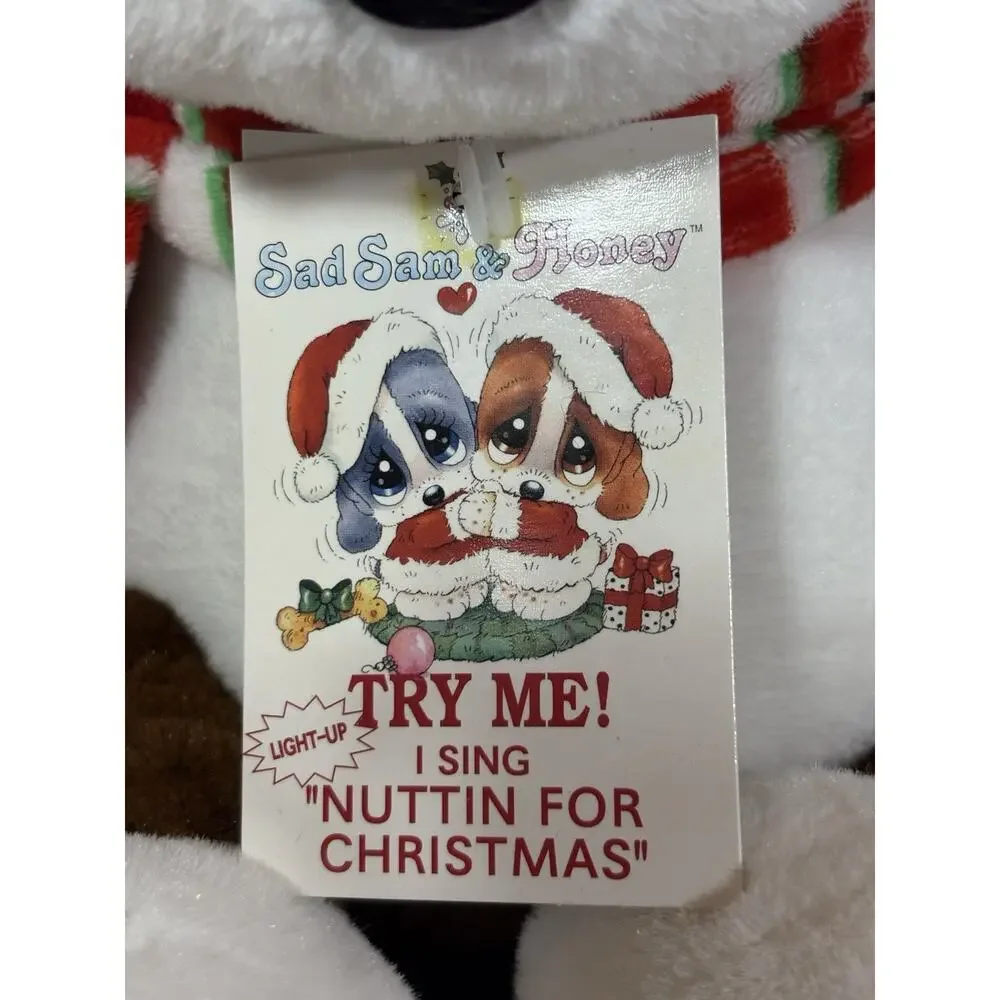 Dan Dee Sad Sam & Honey Animated Singing Light Up Plush Nothing for Christmas
